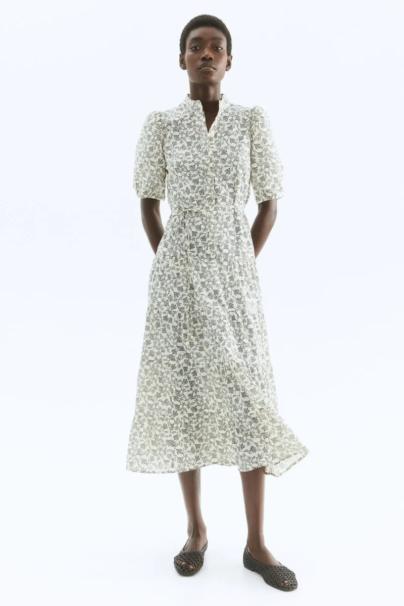 H&M Long cotton dress