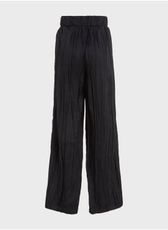 Calvin Klein Jeans Kids Wide Leg Plisse Pants  - Image 2