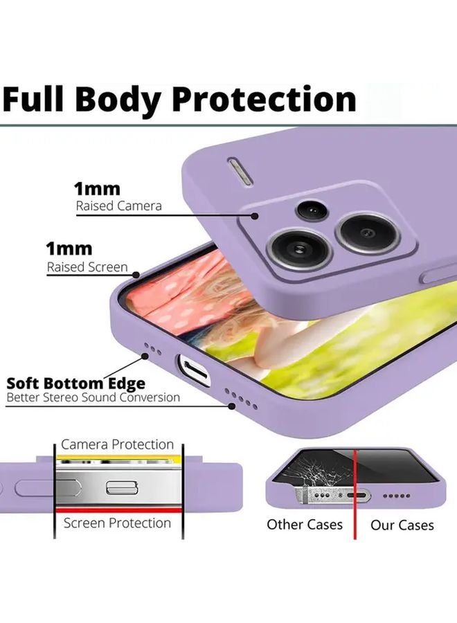 Red Color Liquid Case For Xiaomi Redmi Note 13 Pro Plus Shock Absorbing Thin Cover - Image 4