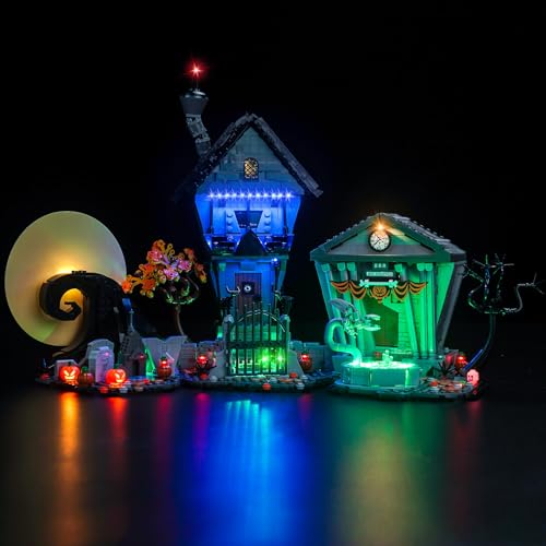 Hilighting Upgraded Led Light Kit Compatible with Lego Disney Tim Burtons Building Set Lights Decoration Compatible with Lego 21351 Model Not Included - Image 1