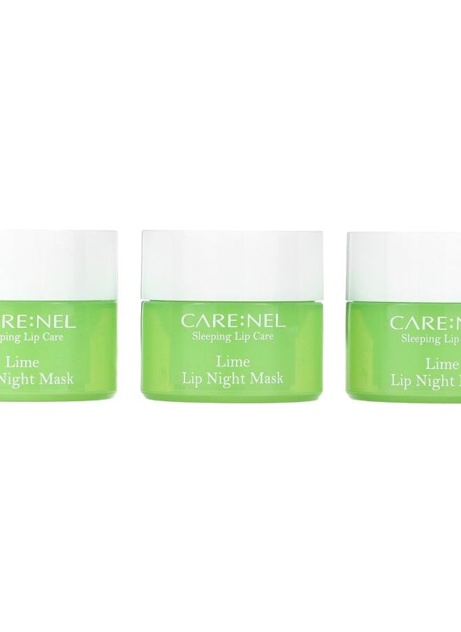 CARENEL Lip Night Mask Lime 3 Pieces (5 g) Each 