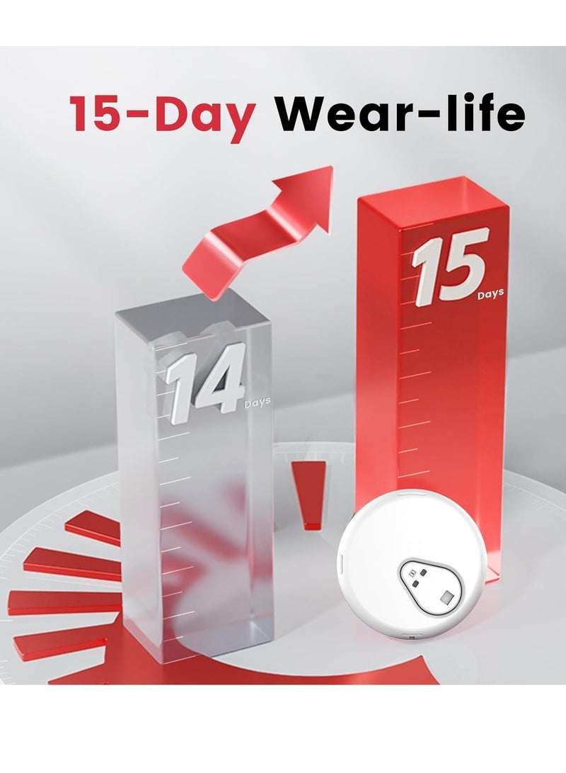 iCAN i3 Continuous Glucose Monitoring Kit 15 Days Every 3 Min Output Test Value Via App