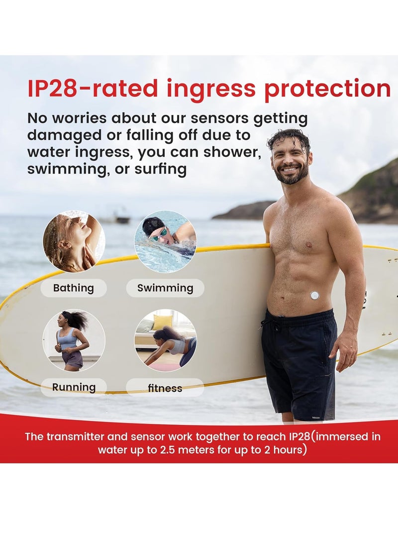 iCAN i3 Continuous Glucose Monitoring Kit 15 Days Every 3 Min Output Test Value Via App