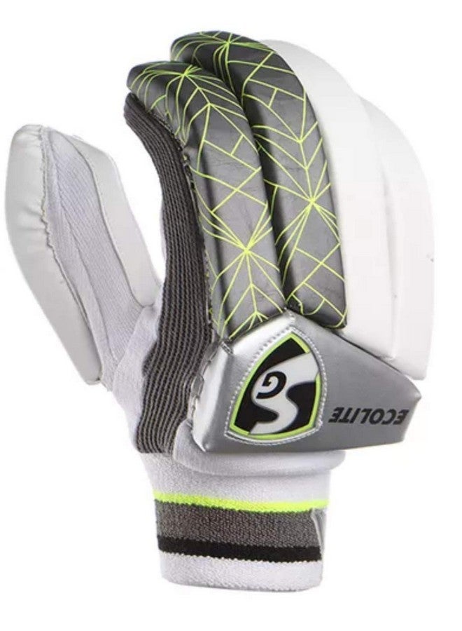 SG Cotton Ecolite Lh Batting Gloves, Junior, cricket, Silver - Image 3
