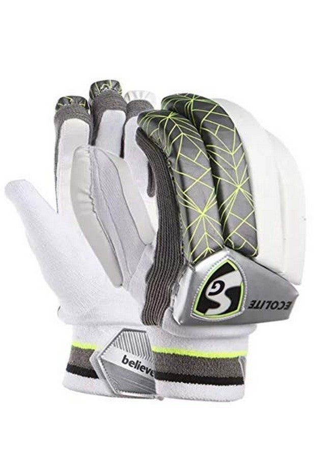 SG Cotton Ecolite Lh Batting Gloves, Junior, cricket, Silver - Image 1