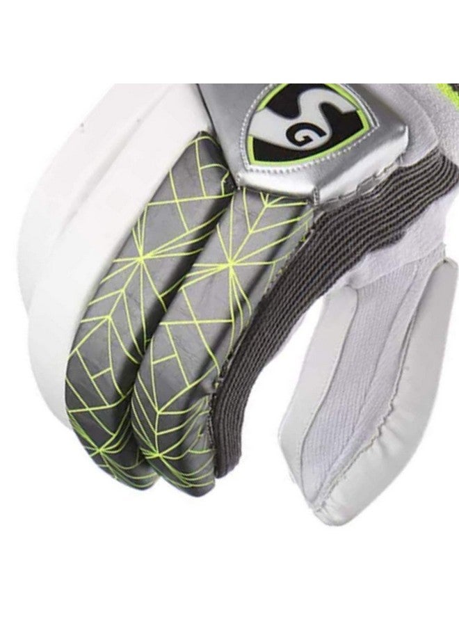 SG Cotton Ecolite Lh Batting Gloves, Junior, cricket, Silver - Image 4