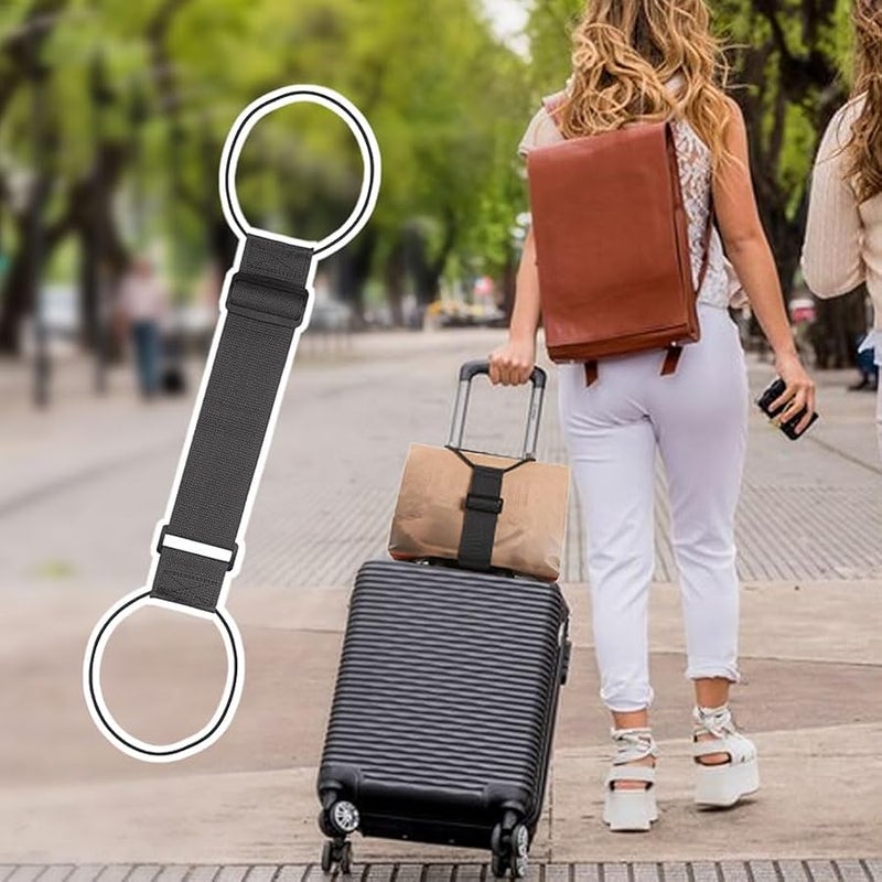 2026 New Flexible and Adjustable Luggage Strap, Multi Use Strong Adjustable Luggage Connector Straps, Upgrade Elastic Fastening Belt for Luggage Strap, Add a Bag Easy to Travel Suitcase (2, Colorful) - Image 5