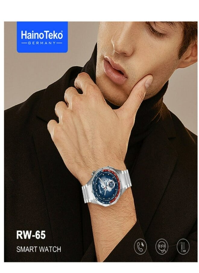 Haino Teko Haino Teko GT5 Pro RW-65 Smart Watch With 3 Pairs Strap Multicolor  - Image 2