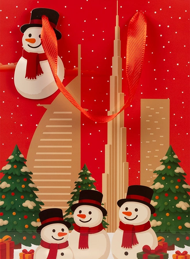 Share the Love Ho Ho Ho, UAE Theme, Christmas Gift Bag, Red, Large - Image 4