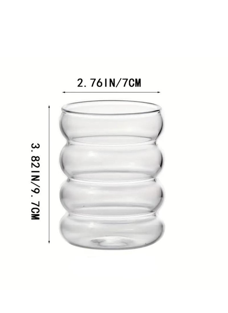 Ripple Shaped Drinking Glasses with Straws 330 ML (Set of 4) - pzsku/Z7ED0280DA276C1633BF8Z/45/_/1700482822/f244bb59-7bc5-4360-8518-d4959f5a030f