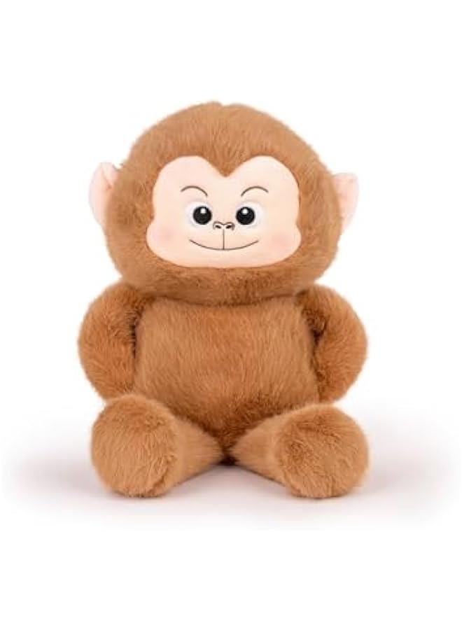 Monkey Stuffed Animal Cute Monkey Plush Soft Monkey Plushie with Pockets Monkey Toy Gift for Kids(10.5Inch) - Image 1