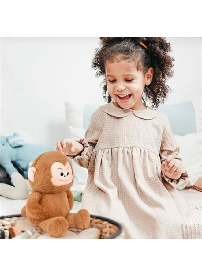 Monkey Stuffed Animal Cute Monkey Plush Soft Monkey Plushie with Pockets Monkey Toy Gift for Kids(10.5Inch) - Image 3