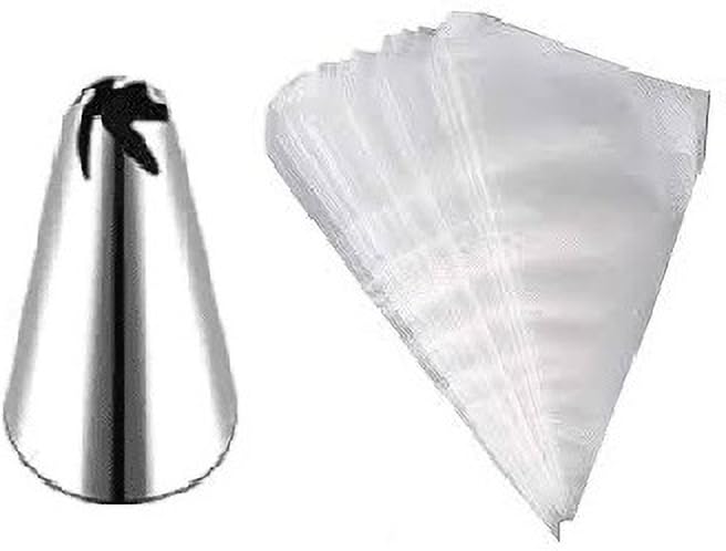 HPK Icing Piping Nozzle for Decorating Cakes Cupcakes Piping Bag 5PCS Stainless Steel Speciality Icing Nozzle Steel Pack of 1 - Image 1