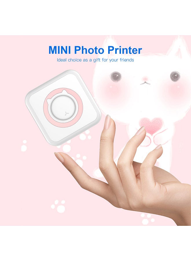 Generic - All-in-one Photo Printer Multifunction Portable Printer Wireless Instant Mini Printer Support BT Connection for Smartphone with 11 Paper Rolls 57mm Compatible with iOS Android - Image 1