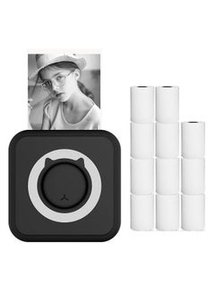 All-in-one Photo Printer Multifunction Portable Printer Wireless Instant Mini Printer Support BT Connection for Smartphone with 11 Paper Rolls 57mm Compatible with iOS Android