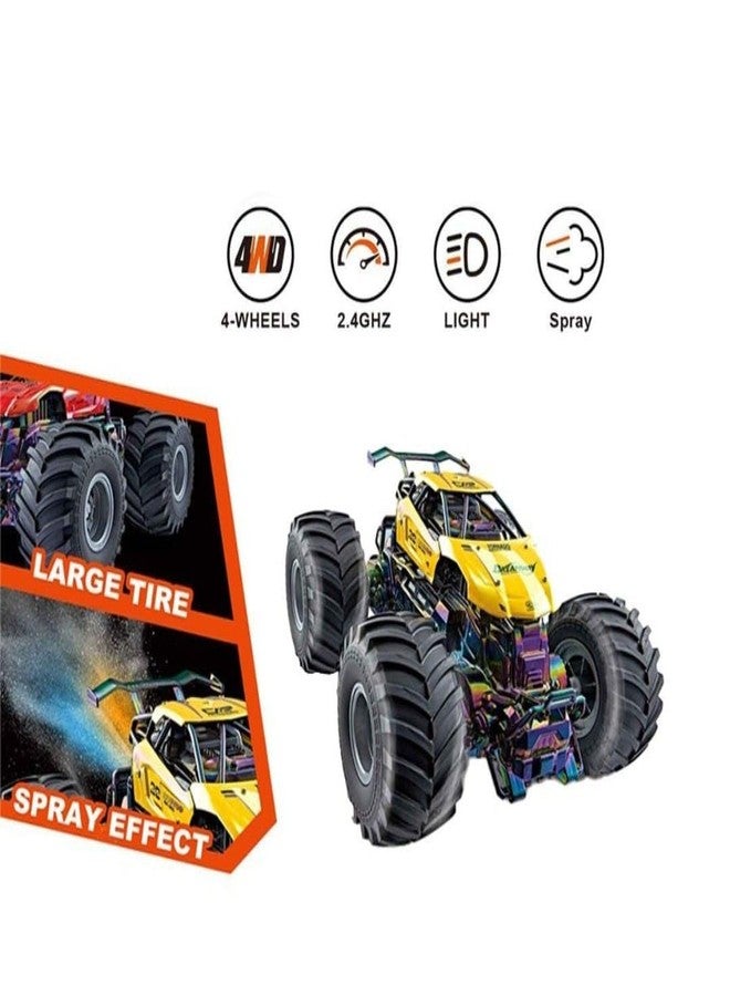 Meghasky High-Speed RC Monster Truck, 2.4GHz Remote Control Car with Metal Body, All-Terrain Tires, Drift Capability, Rechargeable Off-Road Racing Vehicle for Kids & Adults - Image 2