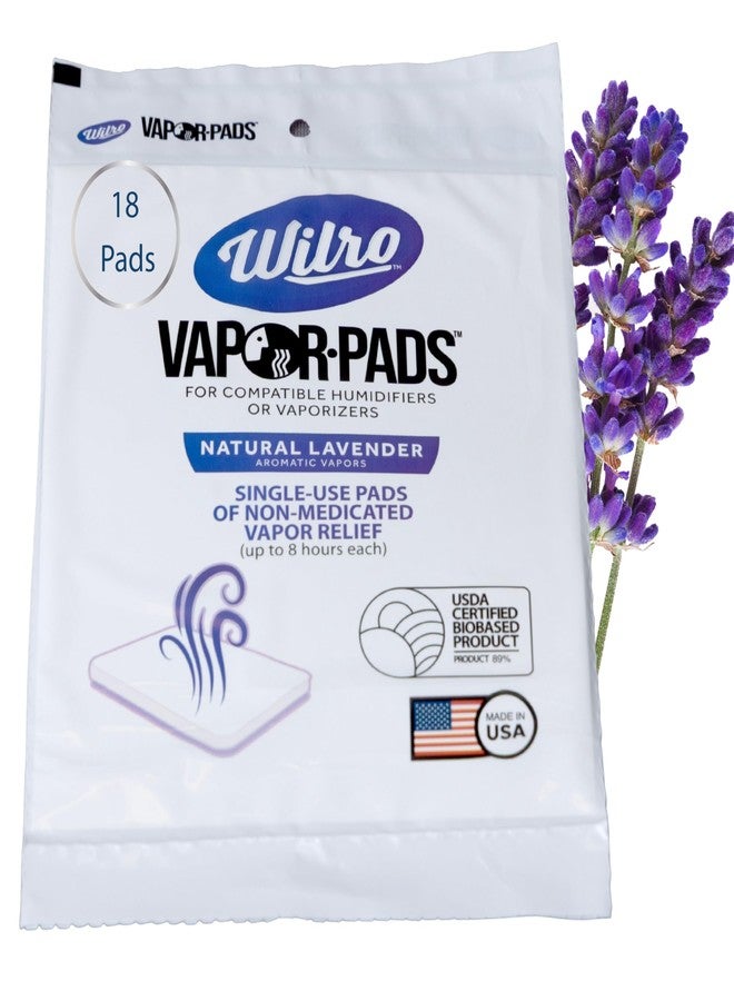 Wilro 18-ct Lavender Vapor Pad for Humidifiers, Vaporizers and Waterless Plug in Units, Made in the USA, Calming Essential Oil Vapor Pads,18 Pack - Image 1