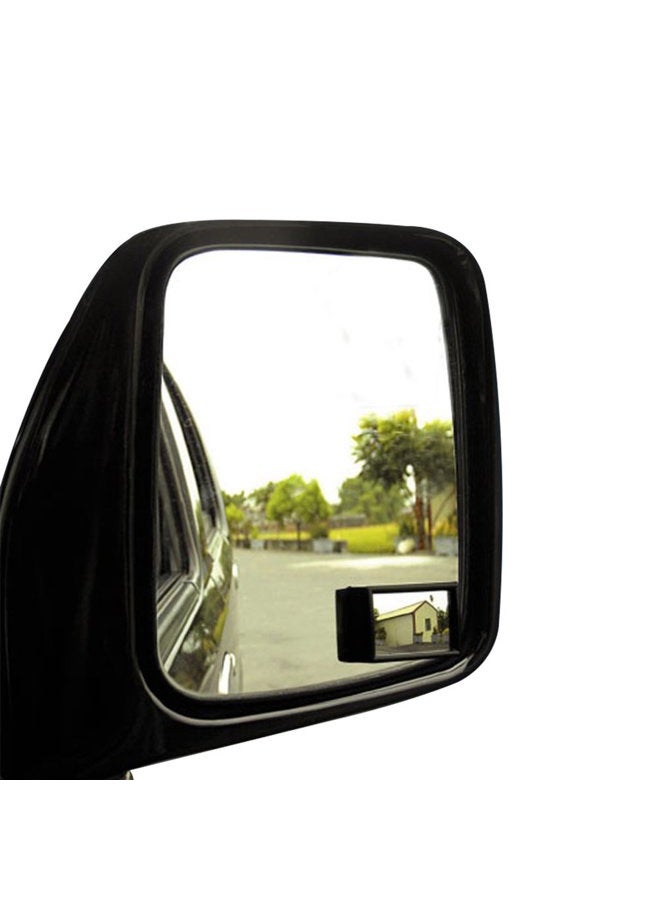 Hypersonic Blind Spot Mirror Convex Wide Angle Rear View Car Outside Universal Fit Stick Mirrors - Image 2