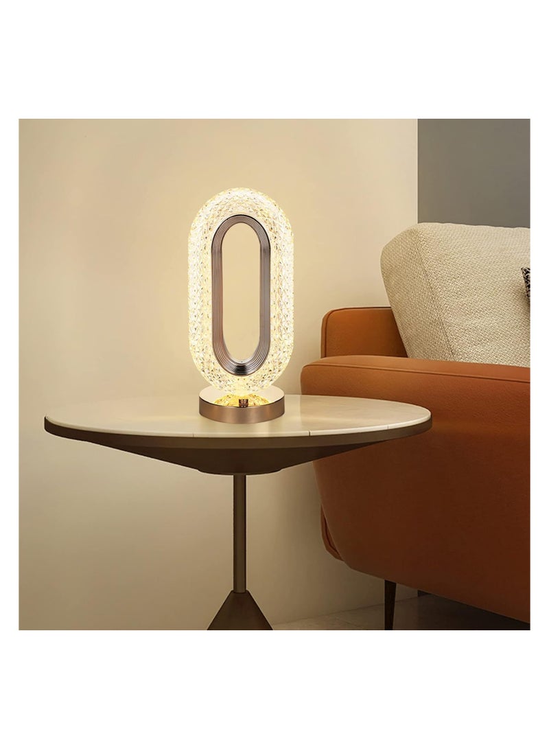 مصباح كريستال عصري قابل للتعتيم بثلاثة مستويات – إضاءة LED محيطية لغرفة النوم - Image 2