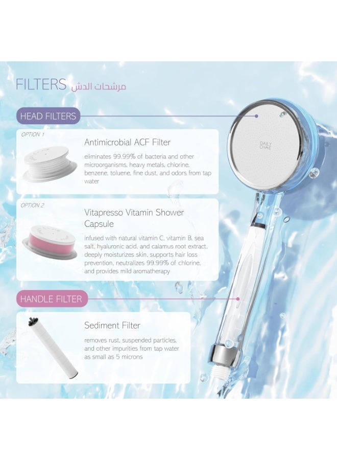 DailyCha-E Filter Combo 1 - Sediment Filter and Antimicrobial ACF Filter - Eliminates 99.99% of Bacteria, Heavy Metals, Chemicals, Rust, Odors from Tap Water - For Whole Family - Made in Korea - Image 5