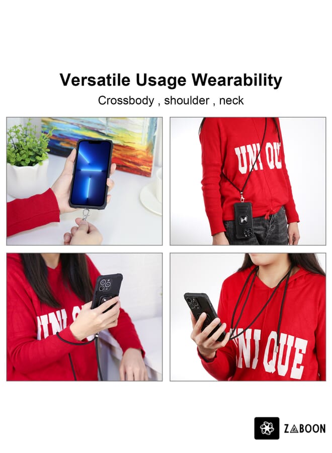 Zaboon Protective Case For OPPO Realme C17 / Realme 7i Aluminum Alloy + TPU  with Lanyard - Image 5