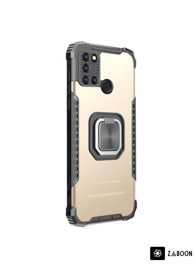 Zaboon Protective Case For OPPO Realme C17 / Realme 7i Aluminum Alloy + TPU  with Lanyard - Image 2