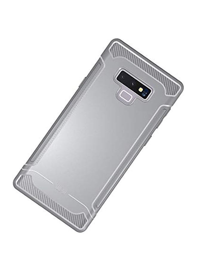 HuHa - Galaxy Note 9 Case, TUDIA [Linn] Ultra Slim Lightweight Carbon Fiber Design Heavy Grip TPU Bumper Protection with Clicky Buttons Case Cover for Samsung Galaxy Note 9 (Gray) - Image 1