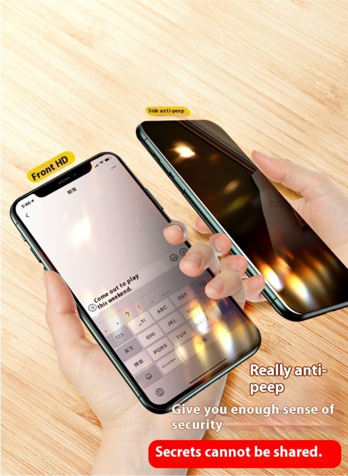 قطعتان من الغشاء المقوى المضاد للزقزقة لهاتف Apple المحمول، مناسب لهاتف iPhone 12-iPhone 15، يرجى الشراء وفقًا لطراز هاتفك المحمول - Image 2