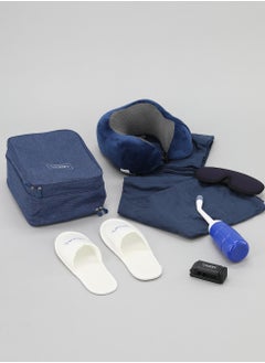 travel bag is your ultimate travel companion, equipped with a variety of tools to ensure a comfortable and enjoyable journey. Whether you want to watch a movie on your phone or tablet, or get some sleep, this bag has everything you need, including a device holder, neck pillow, blanket, travel bidet, slippers, eye mask, and earplugs.