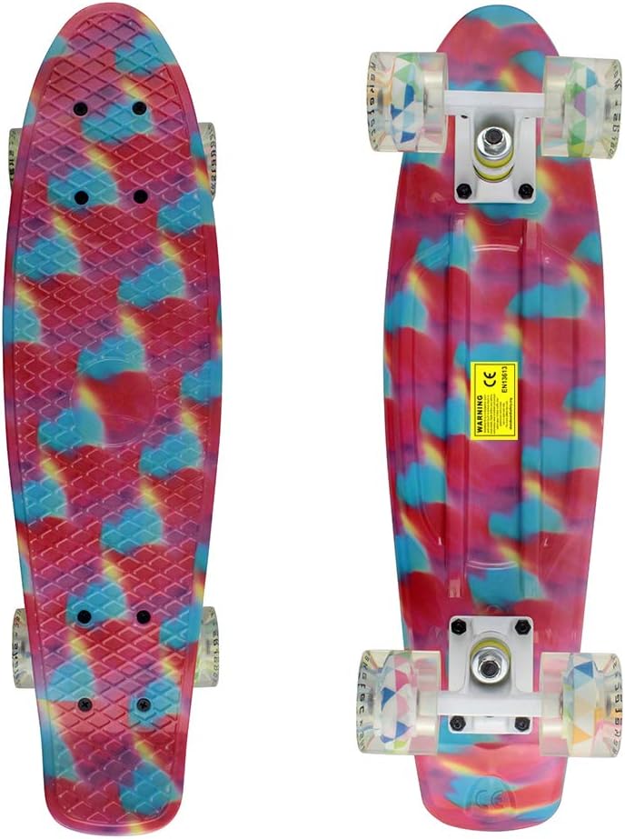 Meketec Skateboards Complete 22 Inch Mini Cruiser Retro Skateboard for Kids Boys Youths Beginners - Image 2