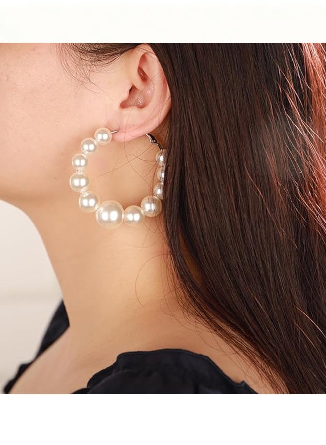Happy D 6-Pair Statement Earring Set – Minimalist & Edgy Alloy Studs and Hoops for Women - Image 3