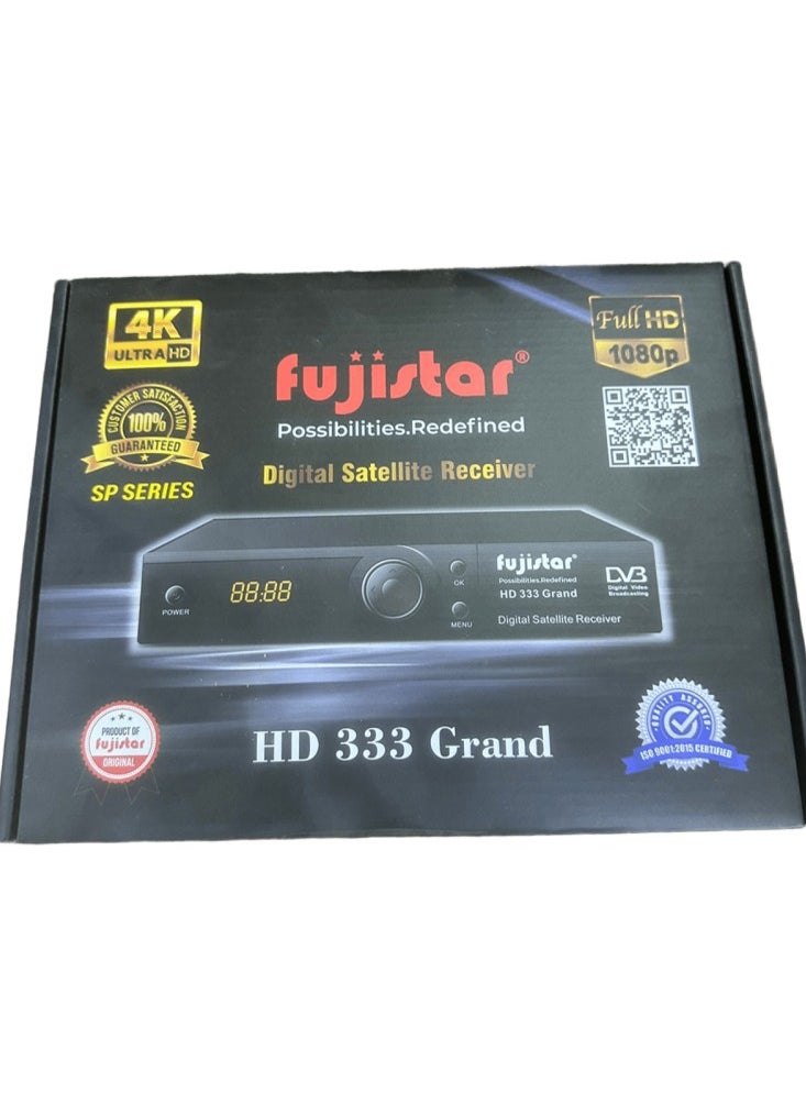 fujistar - Fujistar HD 333 Grand 4K Ultra HD Digital Satellite Receiver - High-Definition TV Tuner for Superior Picture Quality - Image 1