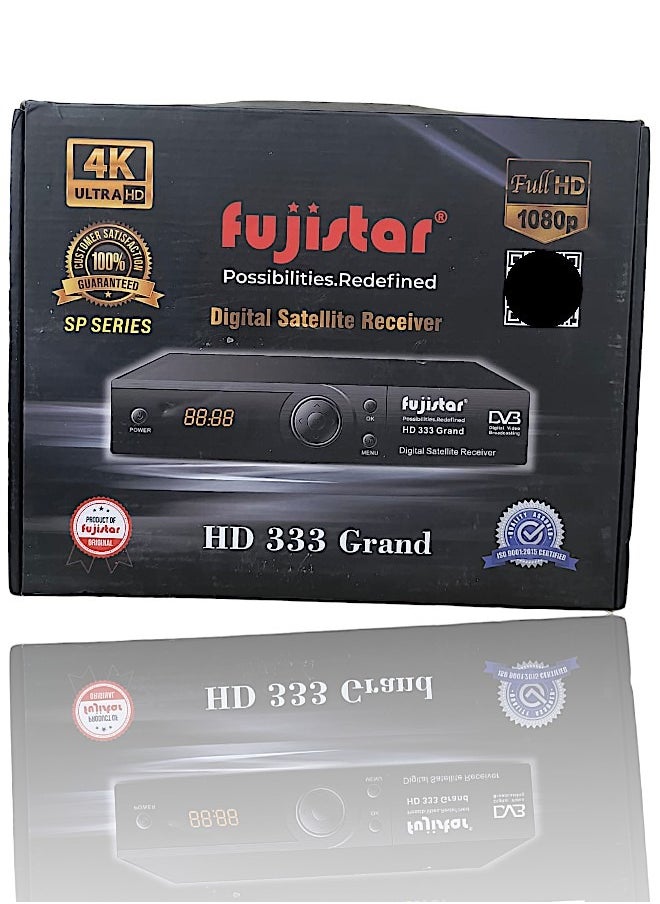 fujistar - Fujistar HD 333 Grand 4K Ultra HD Digital Satellite Receiver - High-Definition TV Tuner for Superior Picture Quality - Image 1