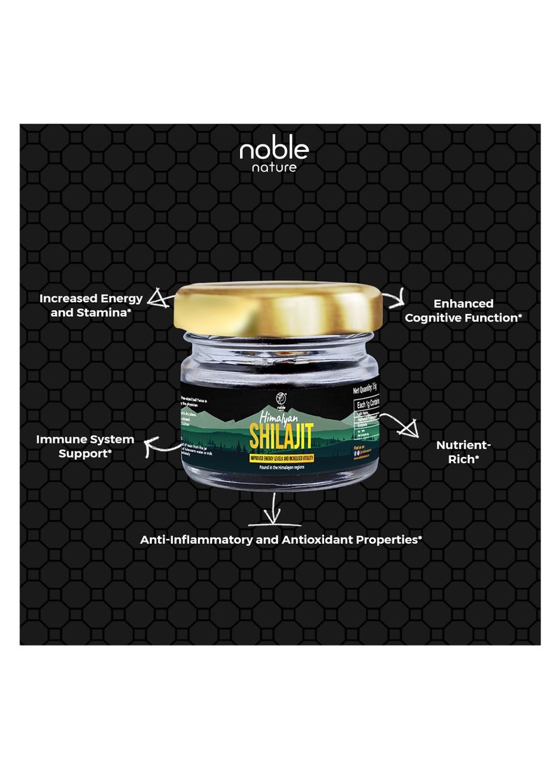 Himalayan Shilajit Resin - 15g | 100% Pure Shilajit | Boosts Stamina and Energy | Builds Immunity