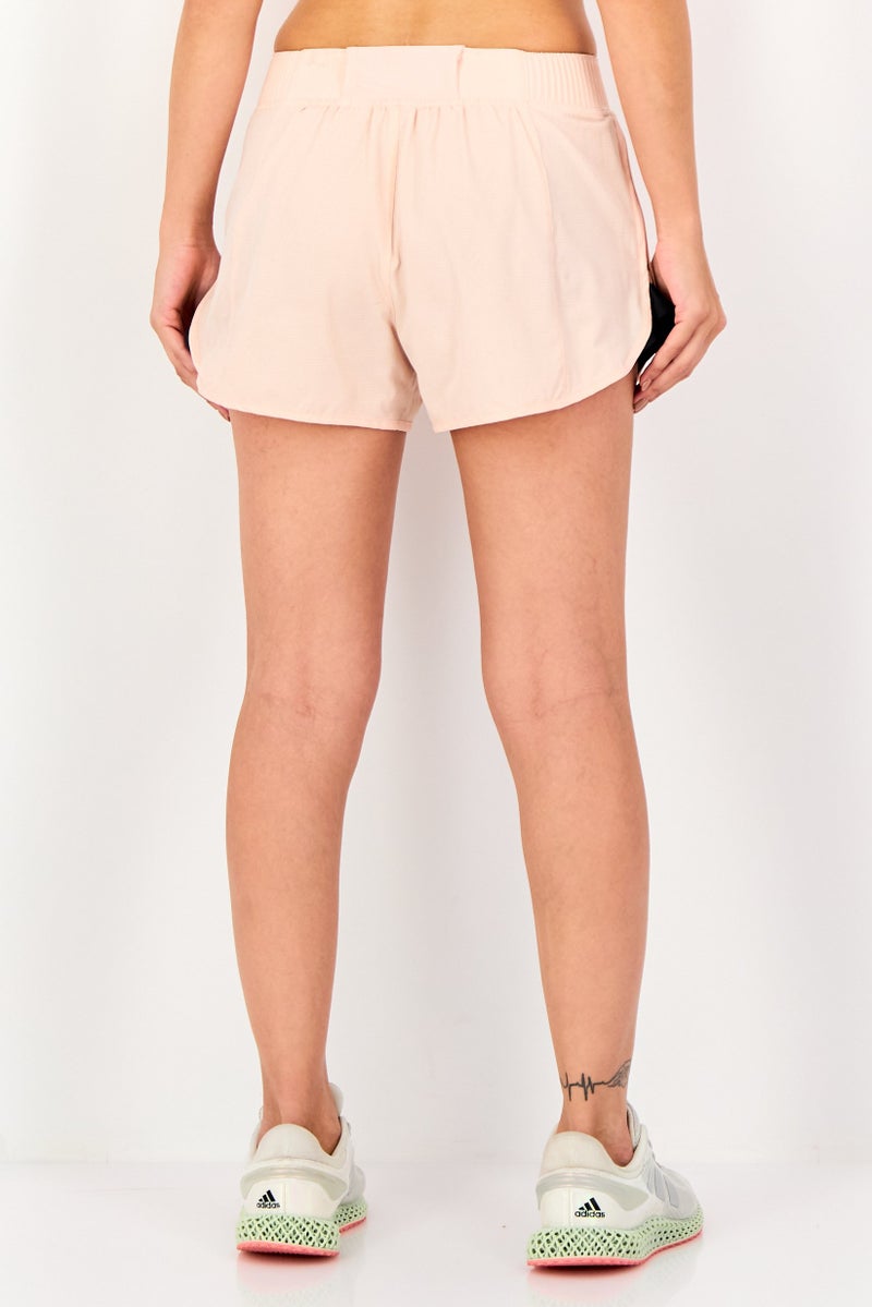 Nike شورتات جري رياضية للنساء، خوخي - Image 3