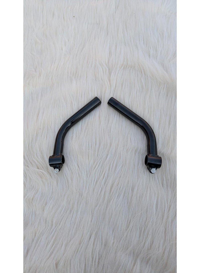 هاند بار لمقود الدراجة جانبى معكوف . مقبض جانبى بزاوية لمقود جادون الدراجة - Image 2