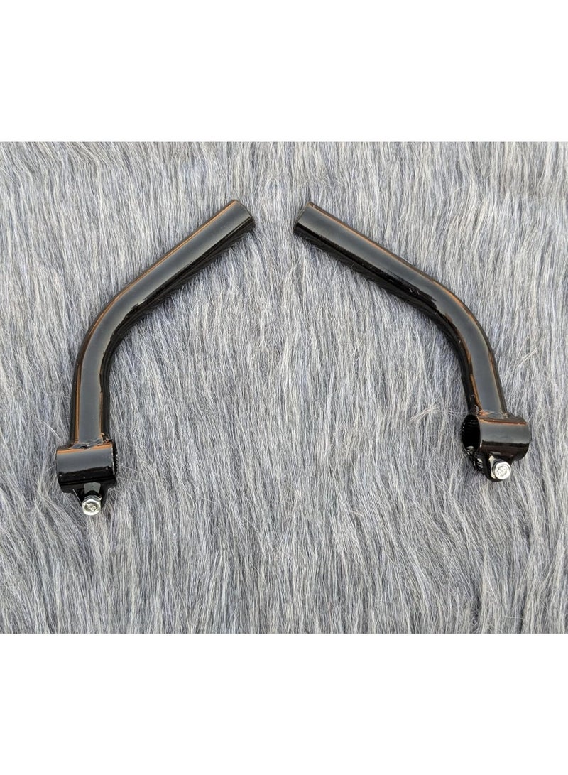 هاند بار لمقود الدراجة جانبى معكوف . مقبض جانبى بزاوية لمقود جادون الدراجة - Image 4