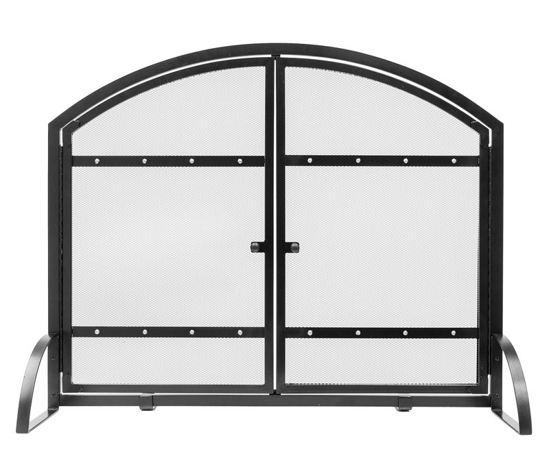 Pleasant Hearth Pleasant Hearth Harper Arched Fireplace Screen with Doors 