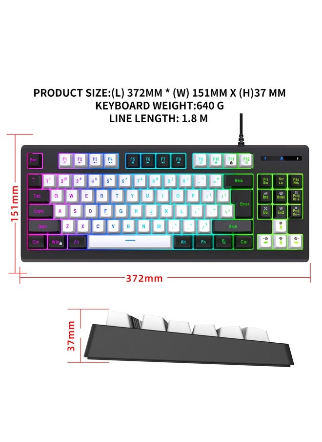 RGB Gaming Keyboard Color Light Mechanical 87 Keys Premium Black - pzsku/Z7ED18B2E1595F57C1462Z/45/_/1715065627/11762a39-8898-4790-b56b-eedd02ed8afd