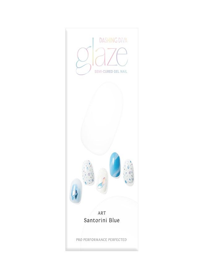 داشينج ديفا طلاء أظافر ديفا جليز الرائع (أزرق سانتوريني) | شرائط أظافر | سهل الاستخدام | أظافر صناعية | 12 غرام - Image 1