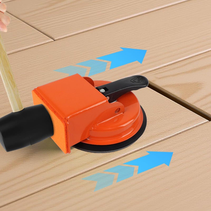 ZAPSIFOU Heavy Duty Floor Gap Fixer Tool, Plank Grabber with Suction Cup(D: 4.84 Inch), Flooring Gap Repair Tool for Wood, Tile, Vinyl, Laminate Flooring Tools, Ideal for Smooth Surfaces of 5 Inches and Above - Image 1