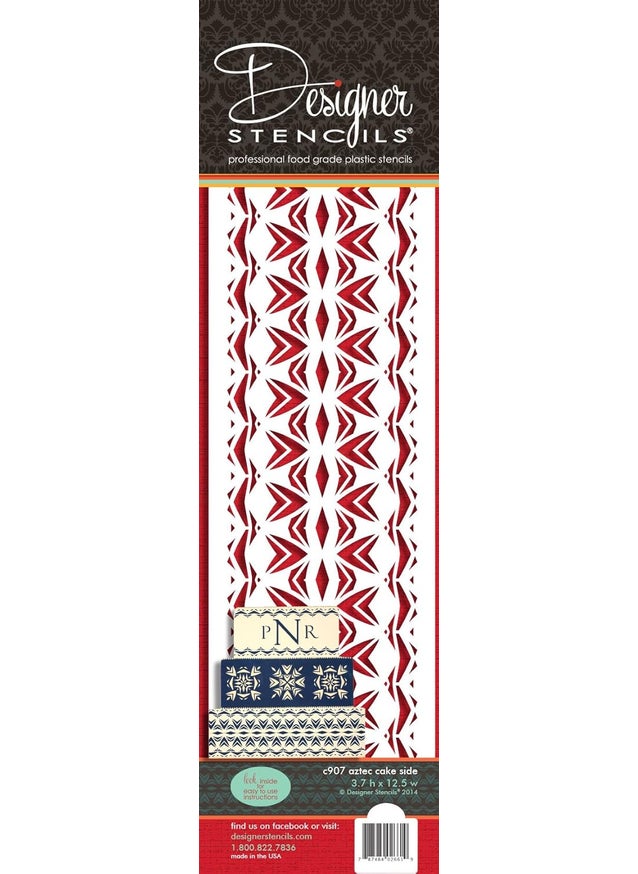 Designer Stencils Aztec Border Cake Stencil by Designer Stencils  - Image 1