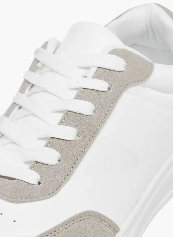 LBL by Shoexpress Men's Panelled Lace-Up Sneakers