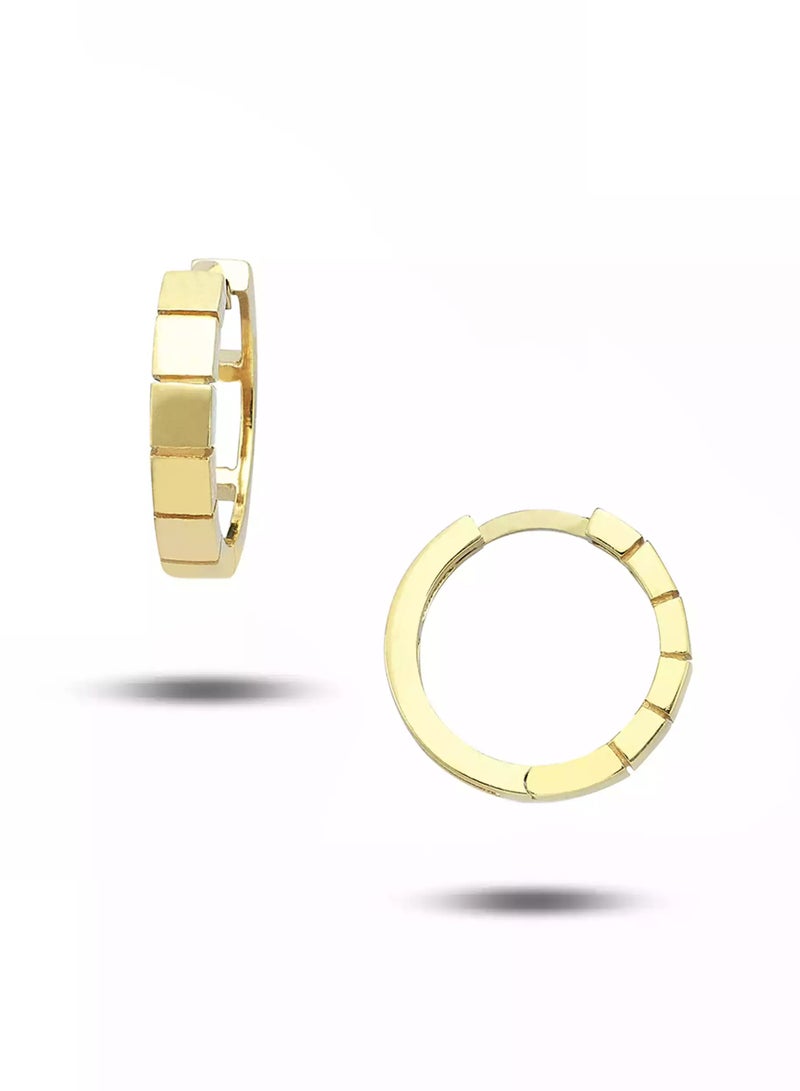 Ruby Art Gold 18K Pure Gold Women’s Earrings – Elegant Lightweight  - 2.64 Gram - Image 1