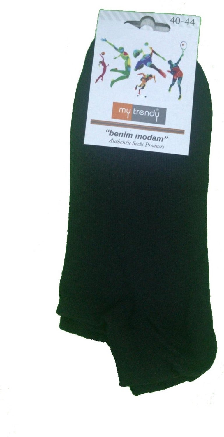 My Trendy 3 Pairs Black Color Economic Booties Socks 