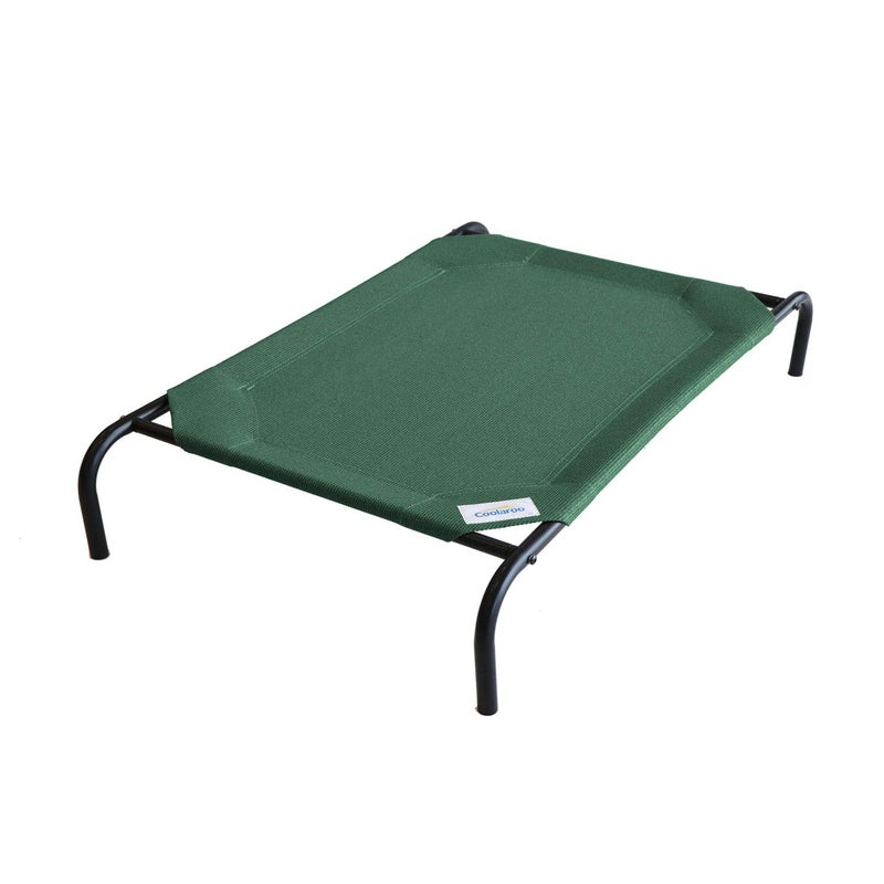 Gale Pacific Coolaroo The Original Cooling Elevated Dog Bed Indoor and Outdoor Large Brunswick Green 5100 x 3150 x 800