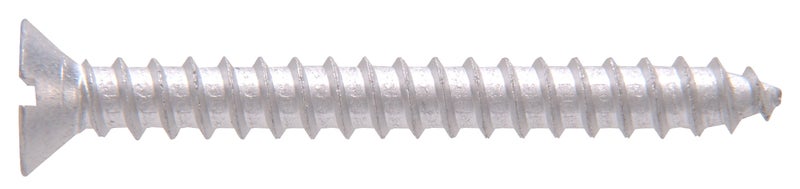Hillman 996 Aluminum Flat Head Slotted Wood Screw 10 x 1 in 18Pack