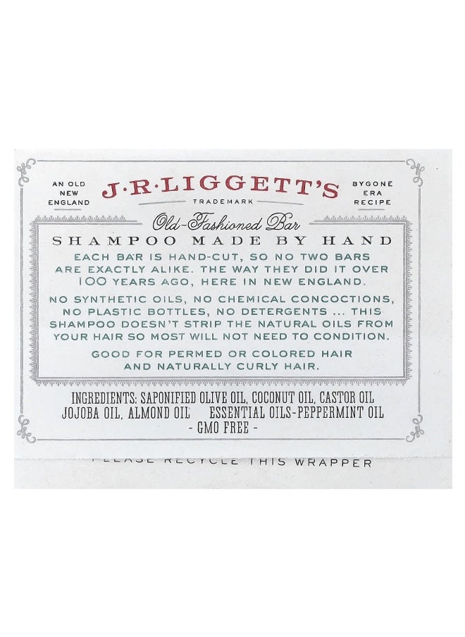 J·R·LIGGETT'S J.R. Liggett's, Old Fashioned Shampoo Bar, Jojoba & Peppermint, 3.5 oz (99 g)  - Image 2