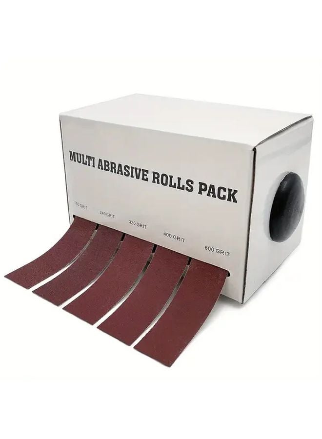 8M Sandpaper Roll Set 6pc Box Abrasive Sanding Paper Tape - Image 5
