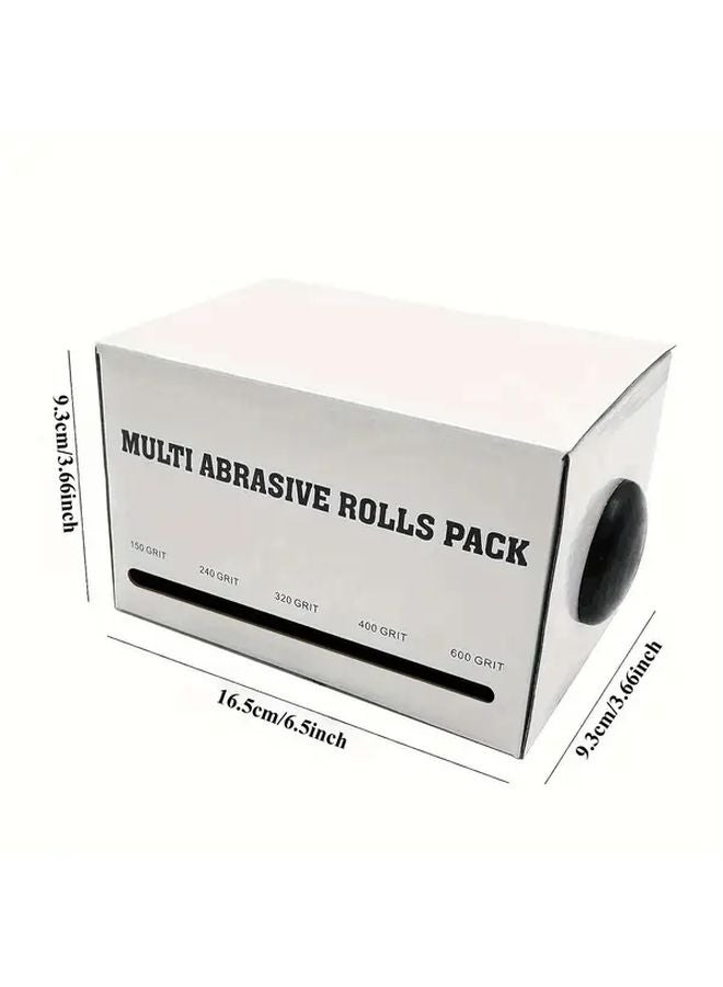 8M Sandpaper Roll Set 6pc Box Abrasive Sanding Paper Tape - Image 3